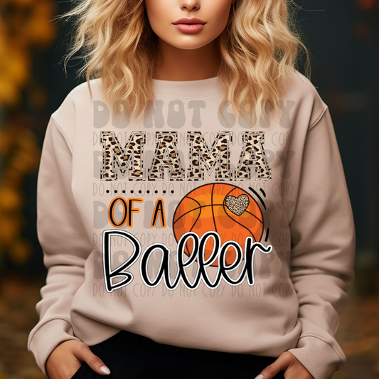 MAMA OF A BALLER BASKETBALL - DTF TRANSFER