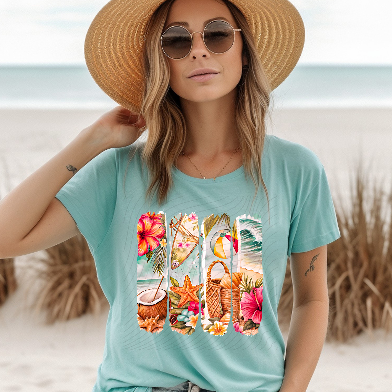 SUMMER WATERCOLOR - DTF TRANSFER