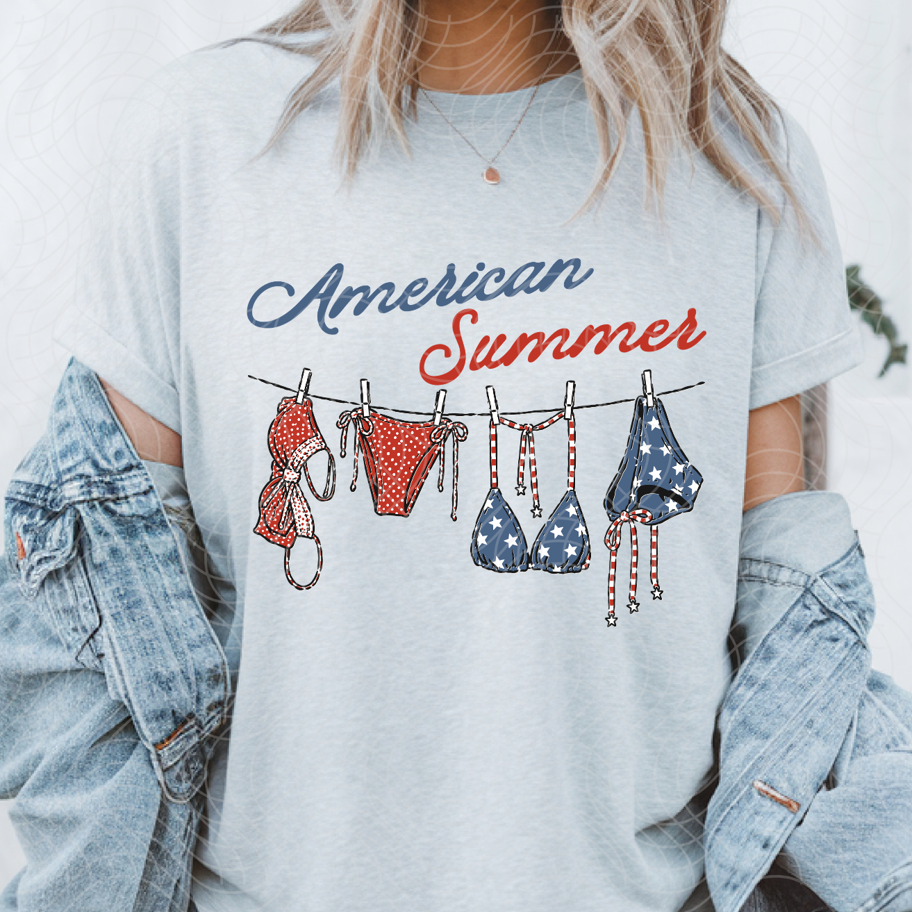 AMERICAN SUMMER NO DISTRESS - DTF TRANSFER