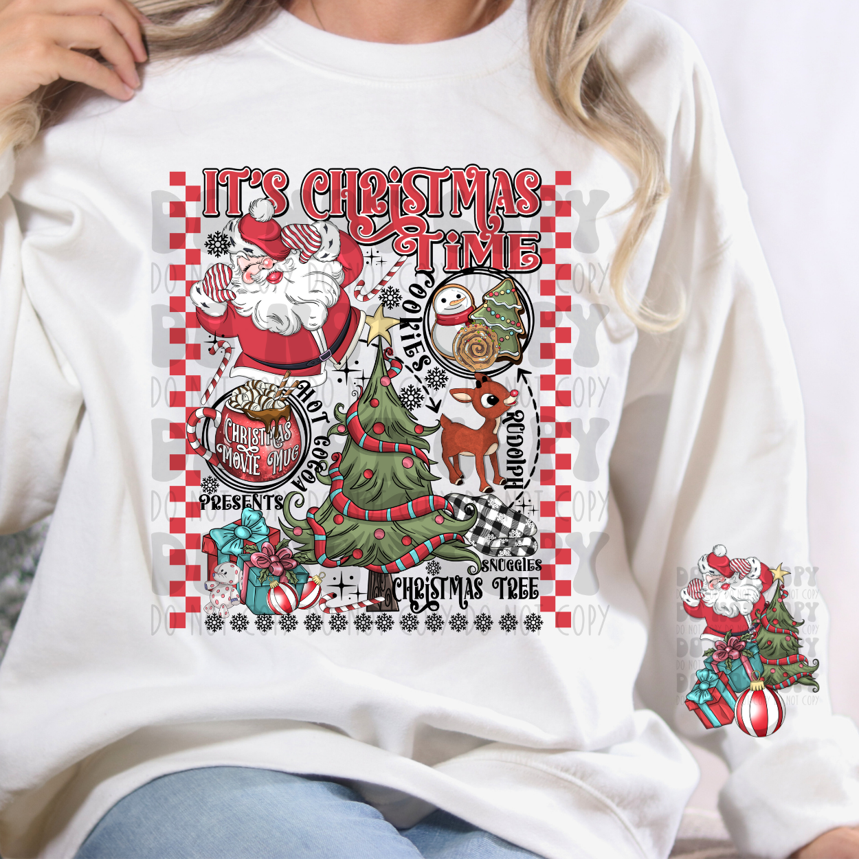 CHRISTMAS TIME W/ SLEEVE - DTF TRANSFER