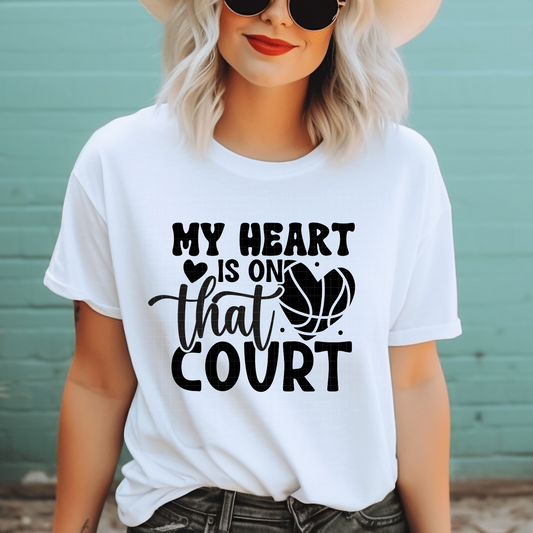 HEART IS ON THAT COURT - DTF TRANSFER