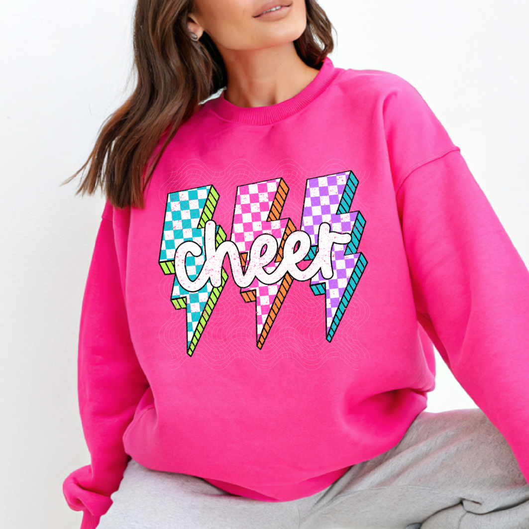 CHEER CHECK BOLTS - DTF TRANSFER