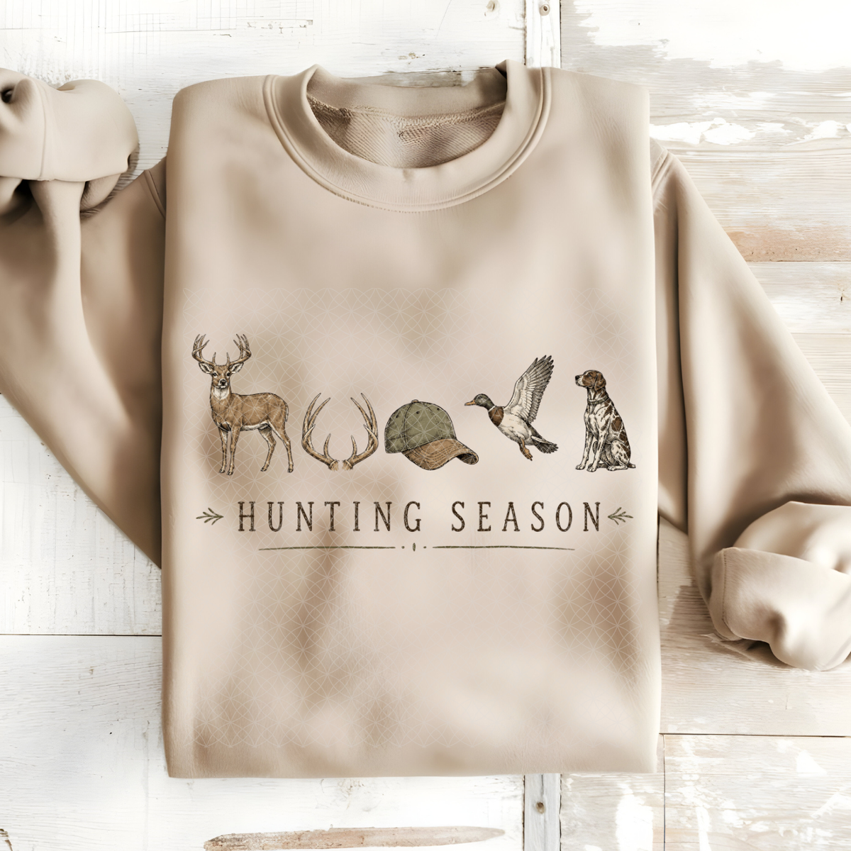 HUNTING SEASON ELEMENTS, BLK TXT - DTF TRANSFER