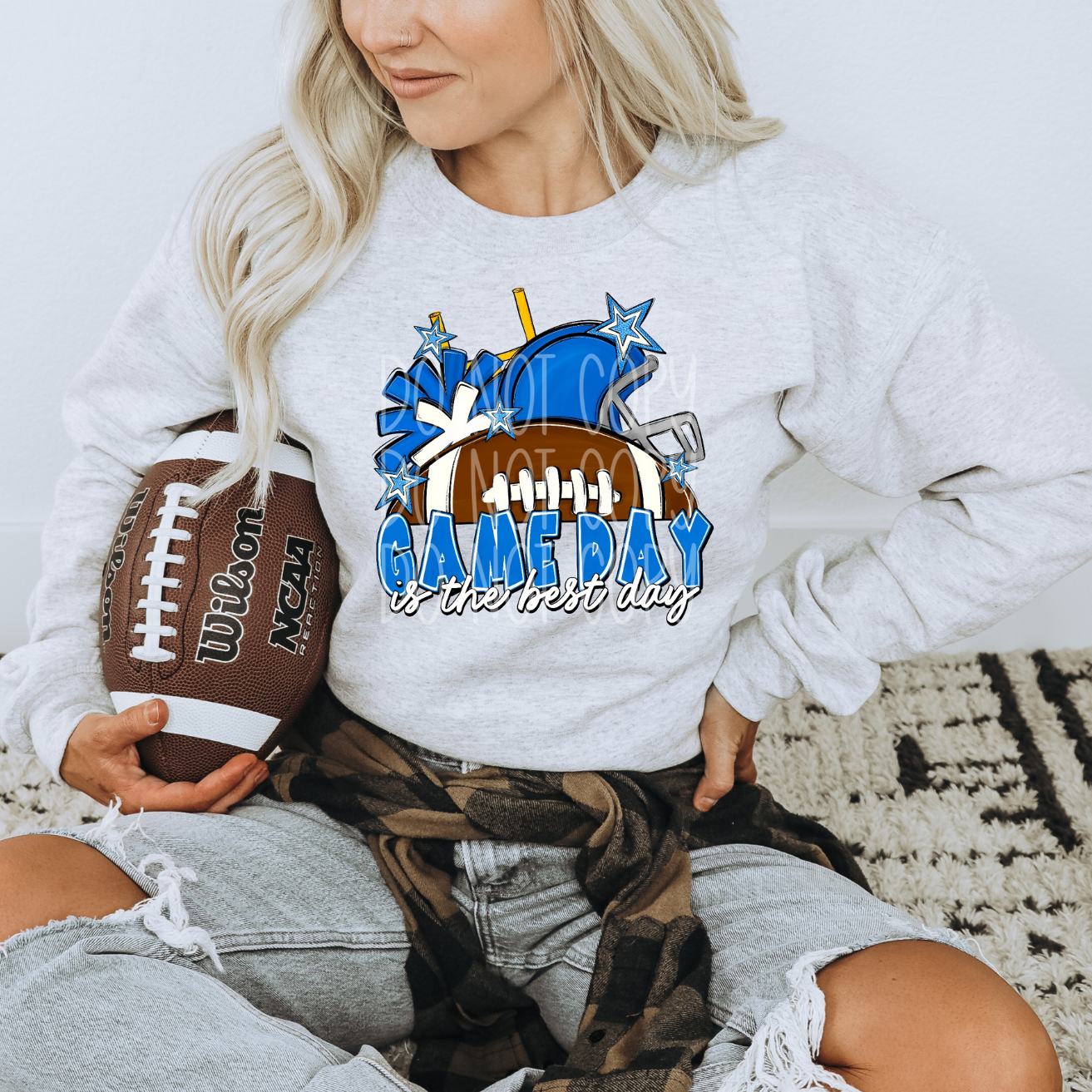 GAME DAY IS THE BEST DAY BLUE - DTF TRANSFER