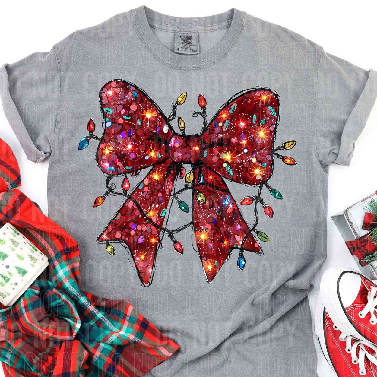 CHRISTMAS BOW - DTF TRANSFER