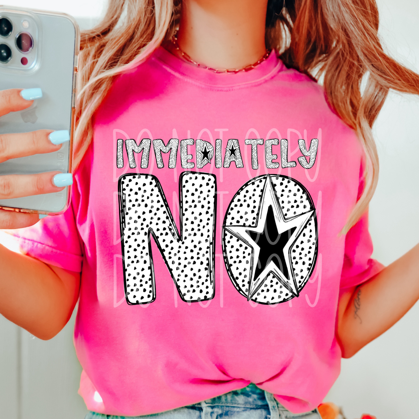 IMMEDIATELY NO - DTF TRANSFER