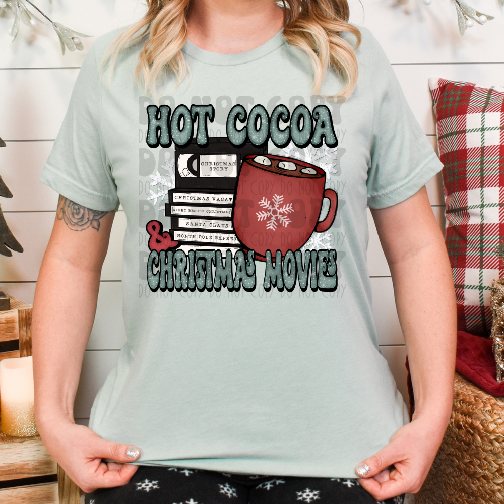 HOT COCOA AND CHRISTMAS MOVIES - DTF TRANSFER