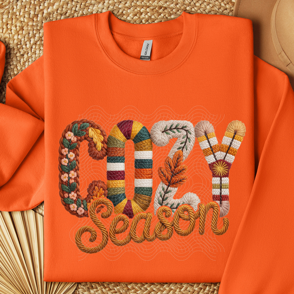 FAUX YARN COZY SEASON - DTF TRANSFER