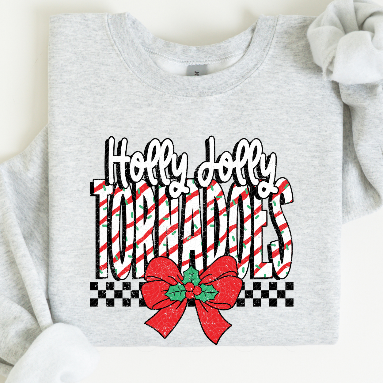 HOLLY JOLLY TORNADOES CHRISTMAS - DTF TRANSFER