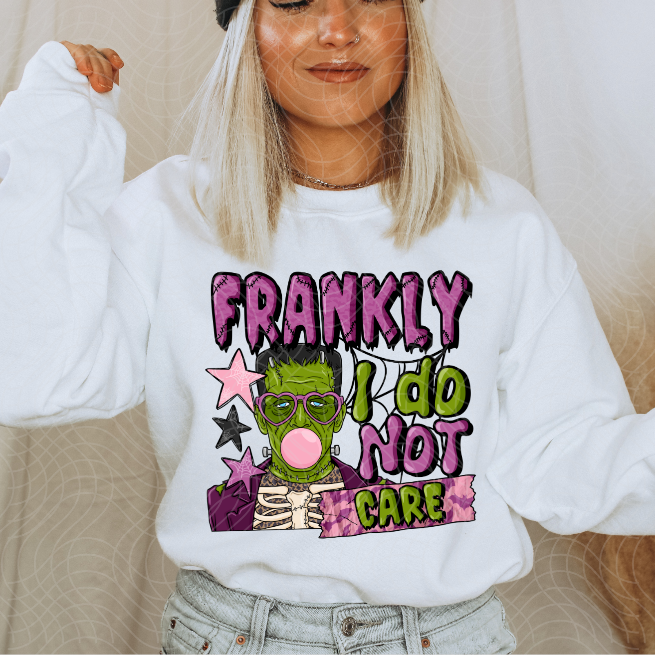 FRANKLY I DO NOT CARE - DTF TRANSFER