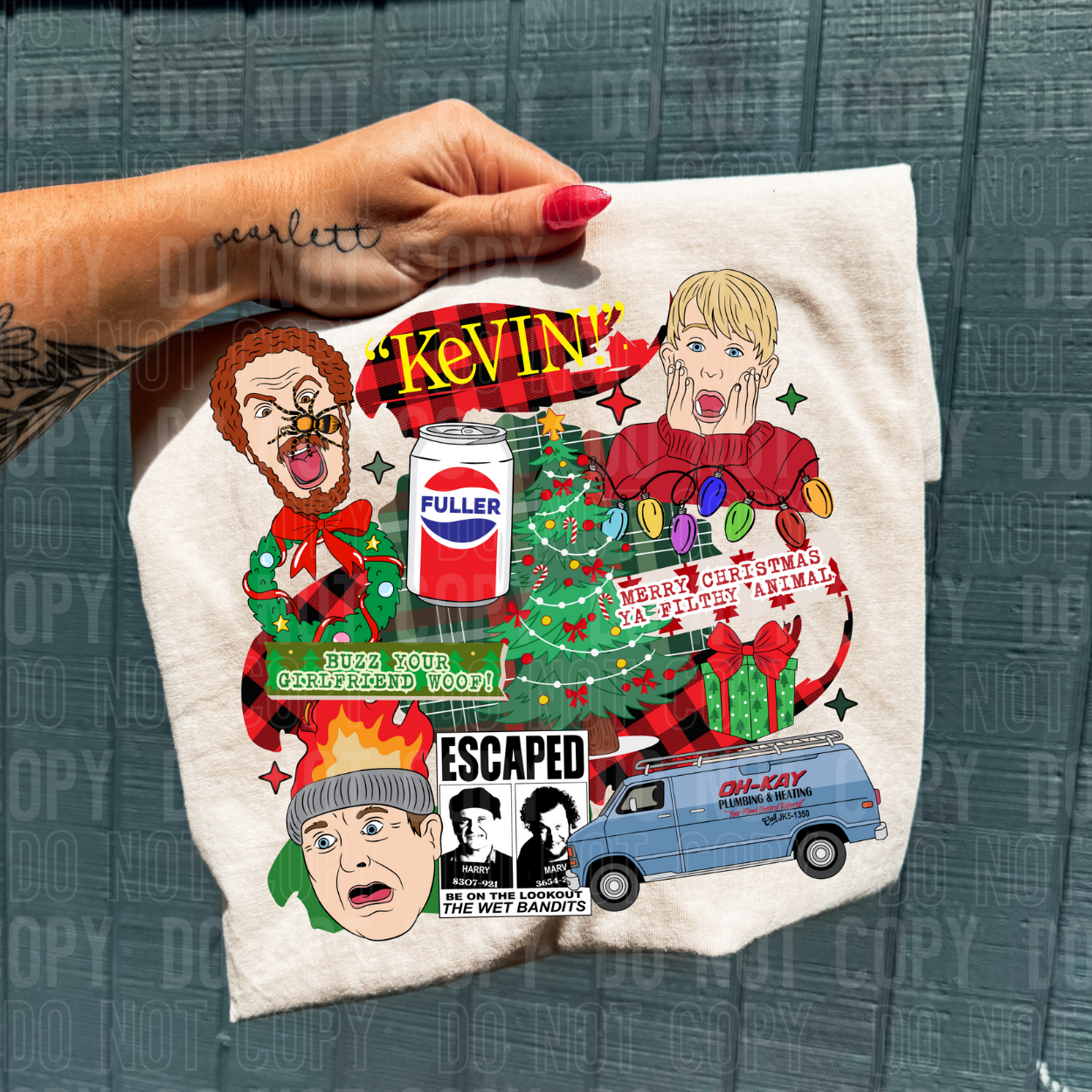 KEVIN COLLAGE - DTF TRANSFER