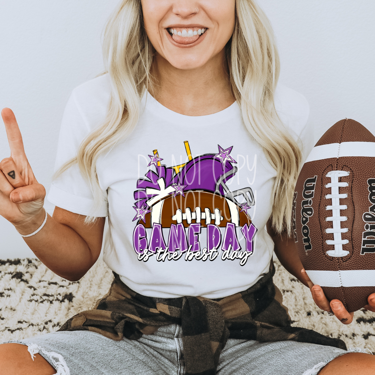 GAME DAY IS THE BEST DAY PURPLE - DTF TRANSFER