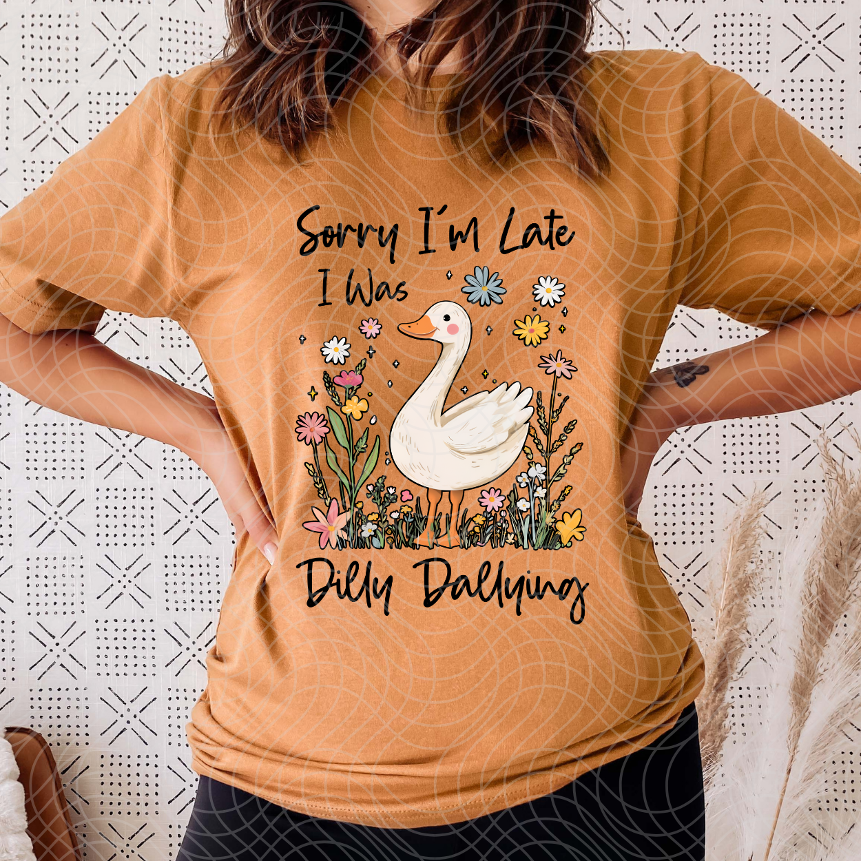 DILLY DALLYING BLK - DTF TRANSFER