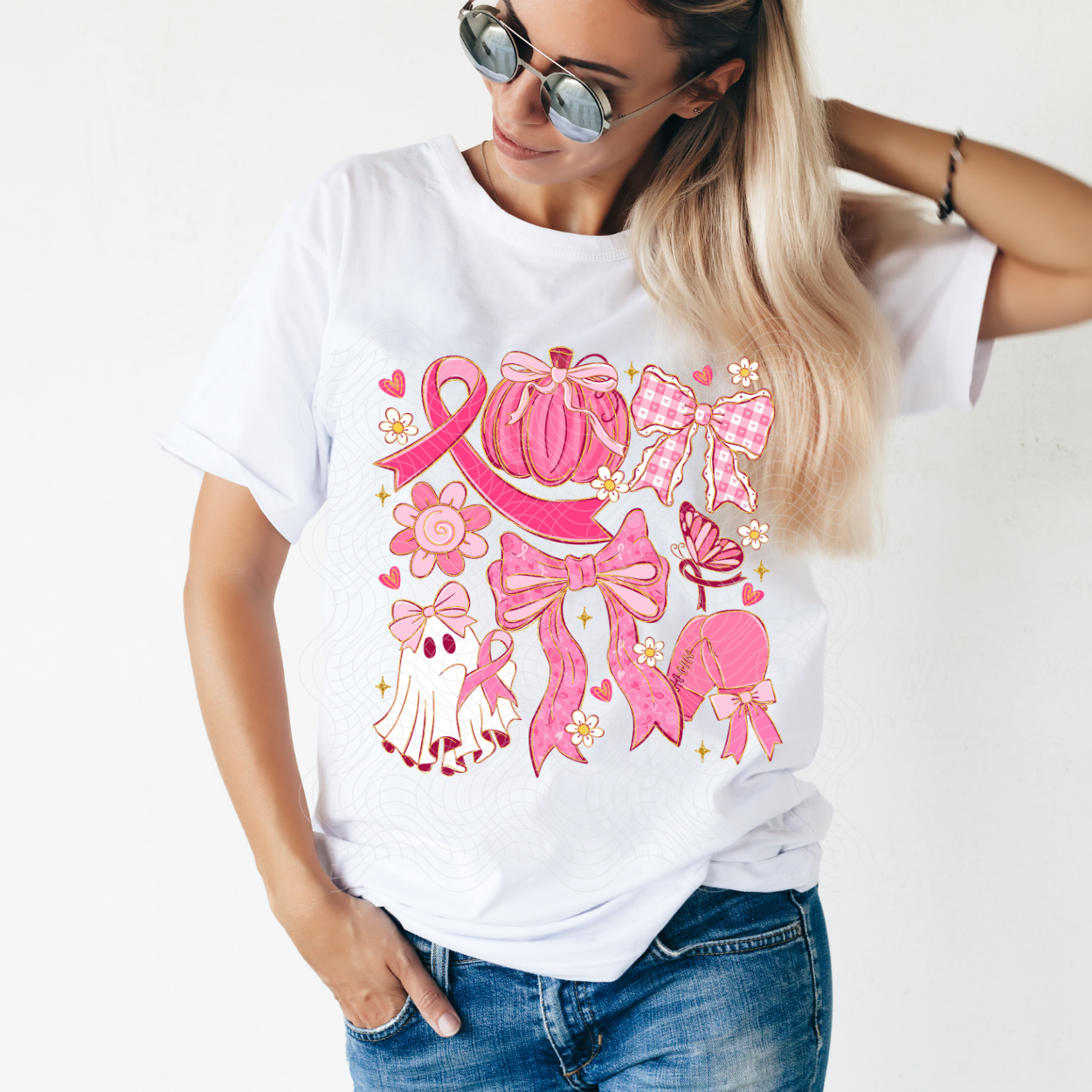 BREAST CANCER FALL THEME - DTF TRANSFER