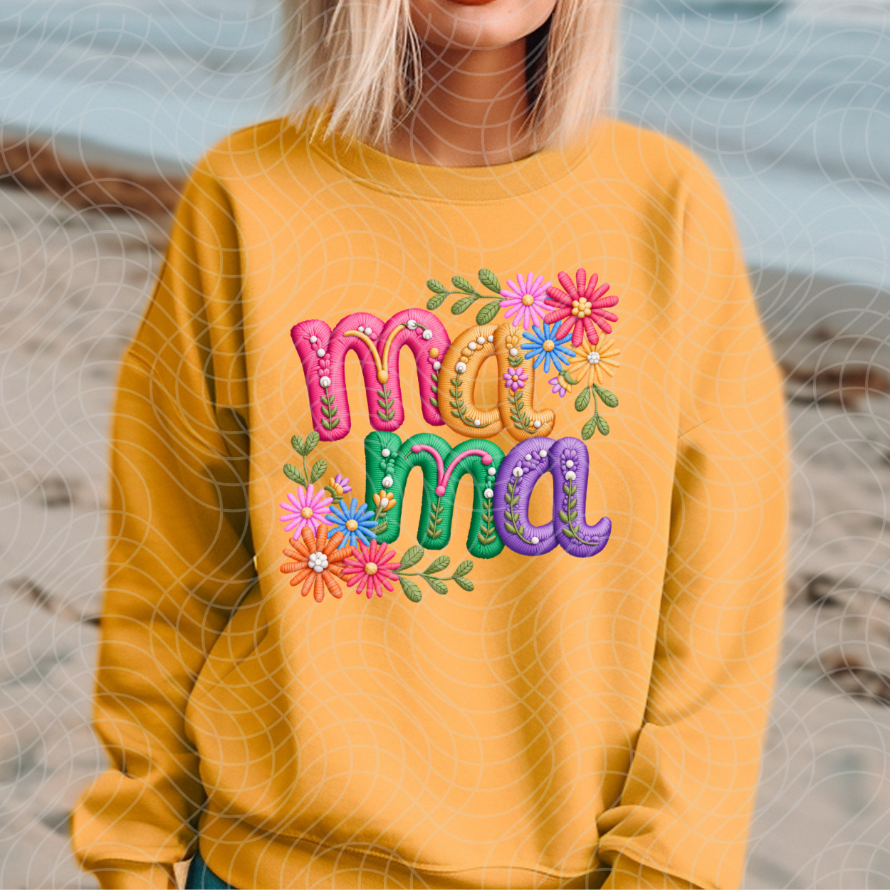 MAMA FAUX YARN - DTF TRANSFER