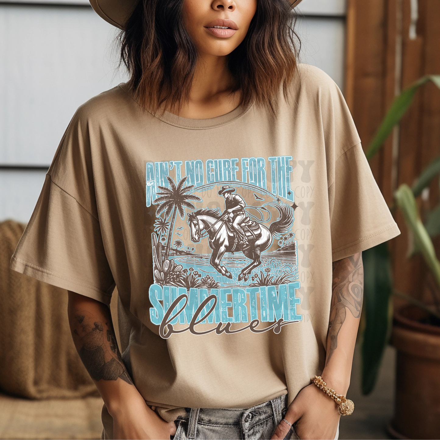 SUMMERTIME BLUES BLUE- DTF TRANSFER