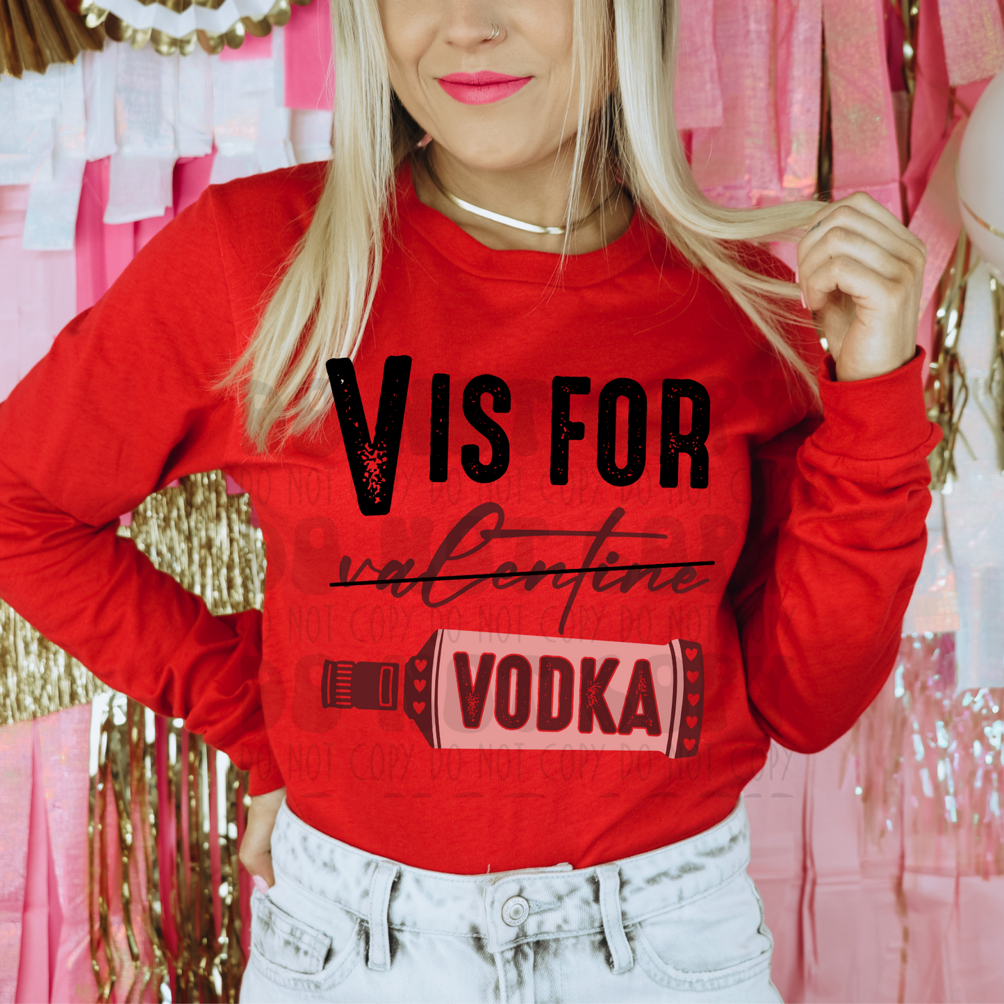 V IS FOR VODKA - DTF TRANSFER