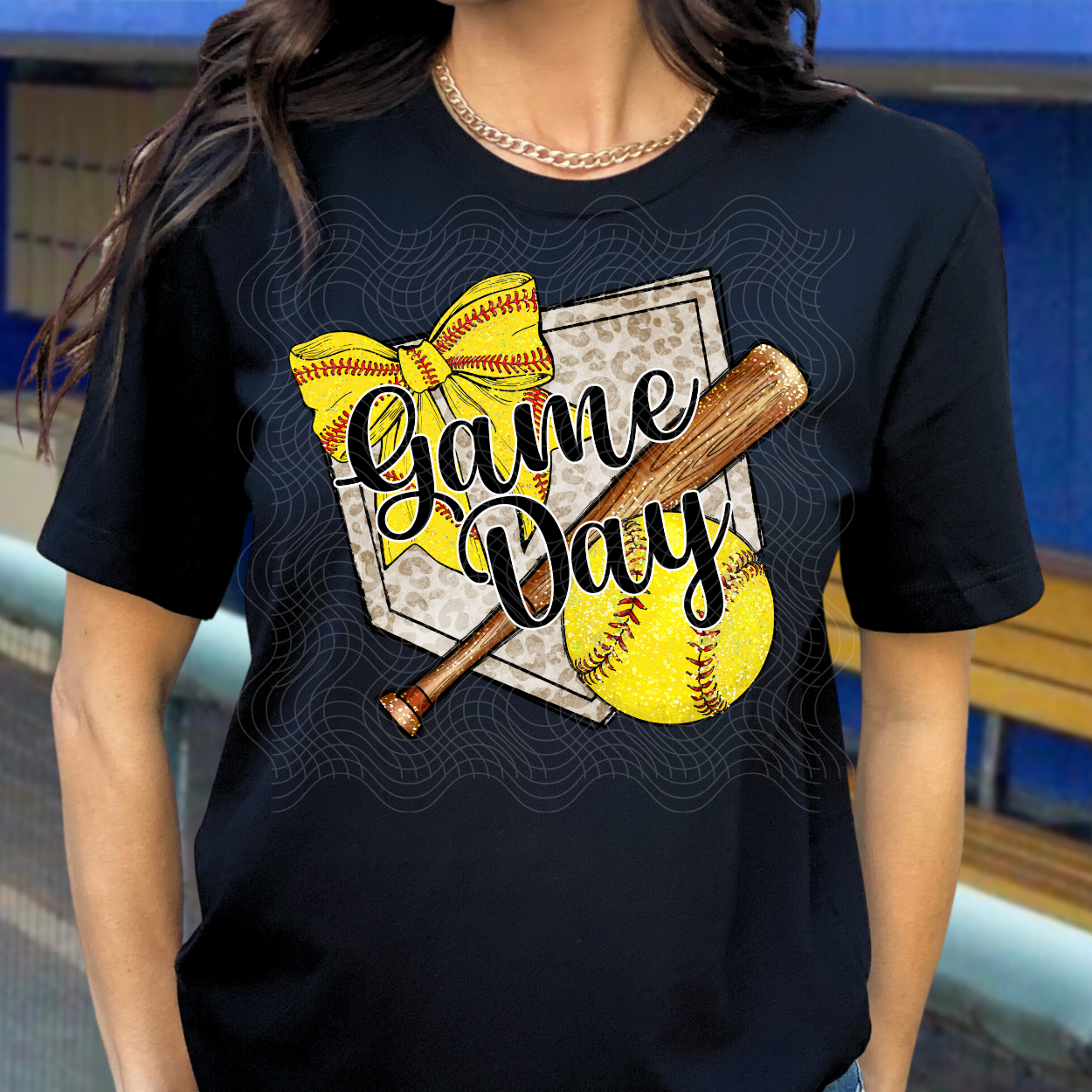 SOFTBALL GAME DAY PLATE - DTF TRANSFER