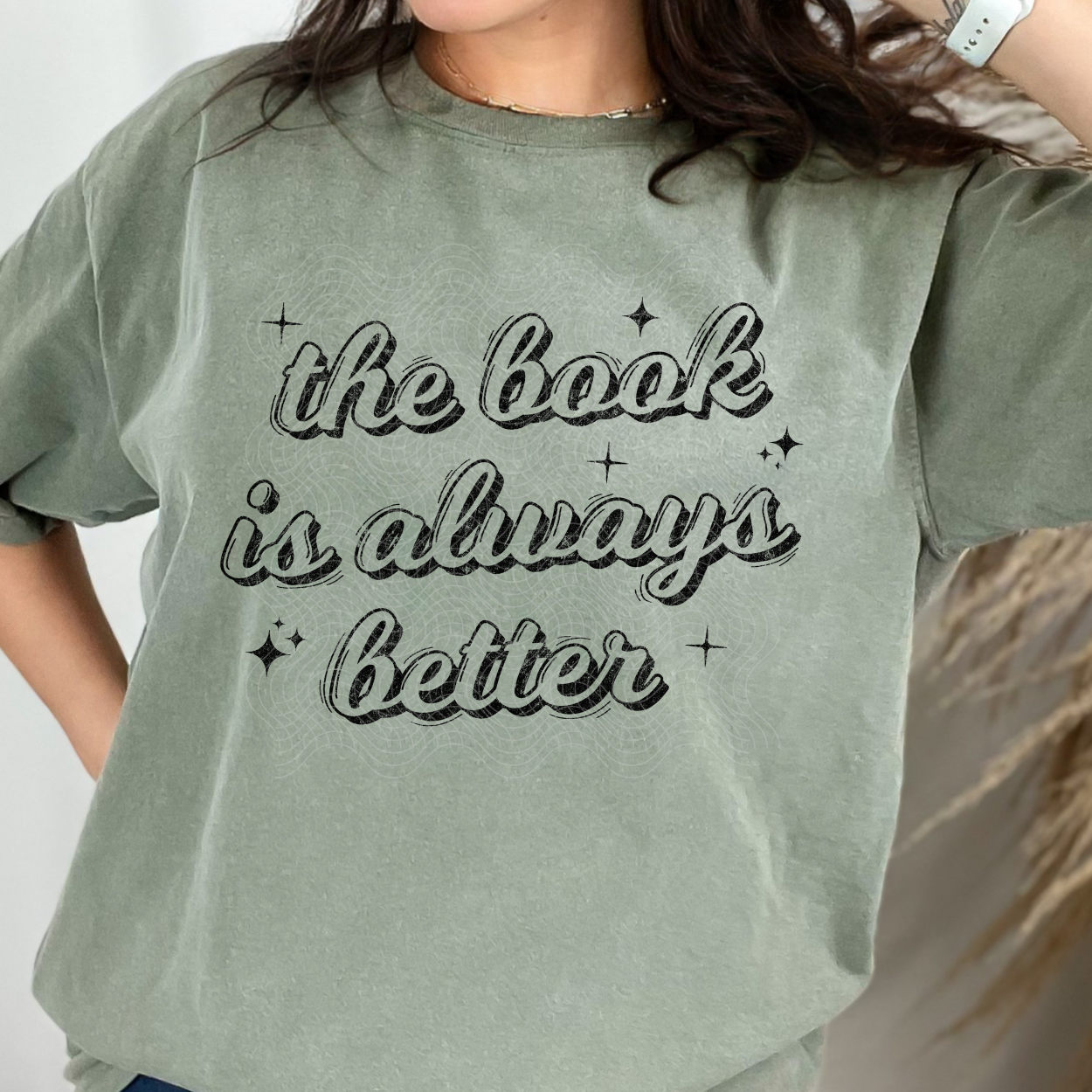 THE BOOK IS ALWAYS BETTER BLK DISTRESSED - DTF TRANSFER