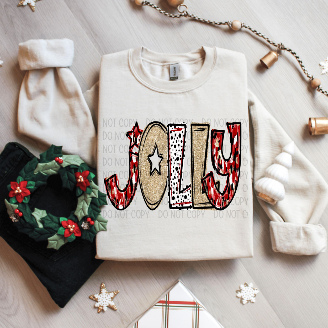 JOLLY DOODLE LETTERS - DTF TRANSFER