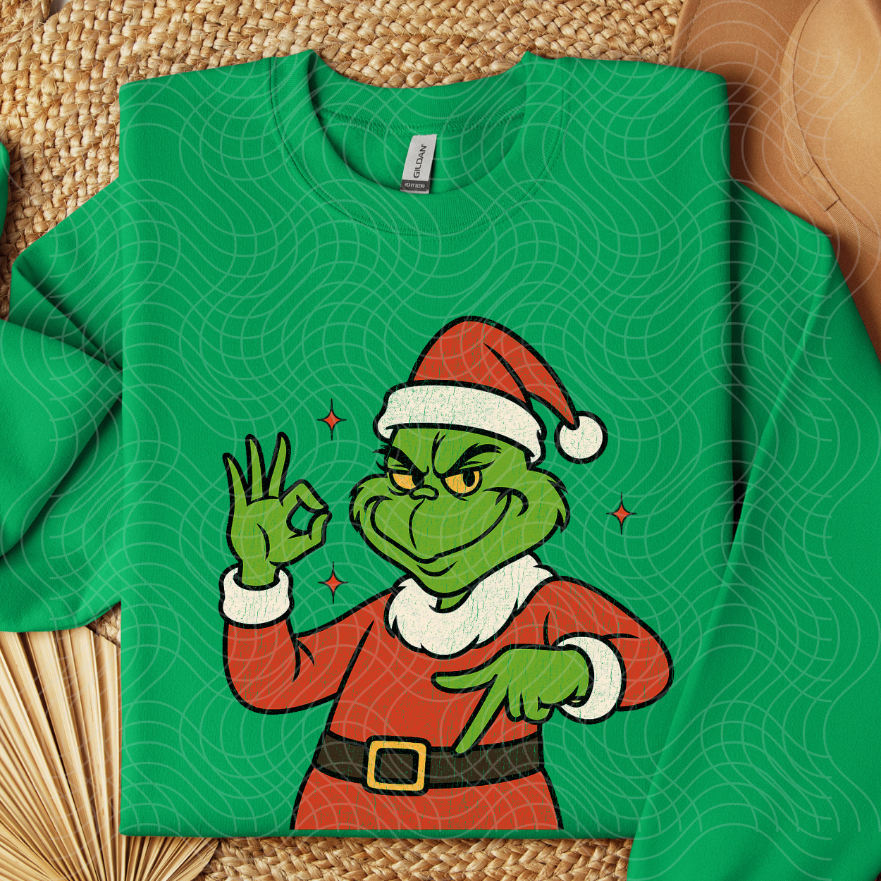 6 7 GREEN GUY DISTRESSED - DTF TRANSFER