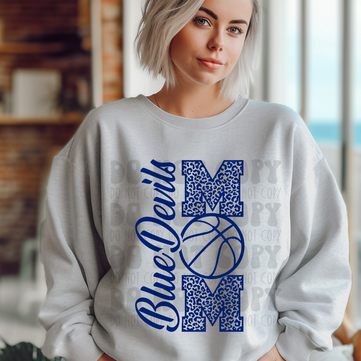 BLUE DEVILS BASKETBALL MOM - DTF TRANSFER