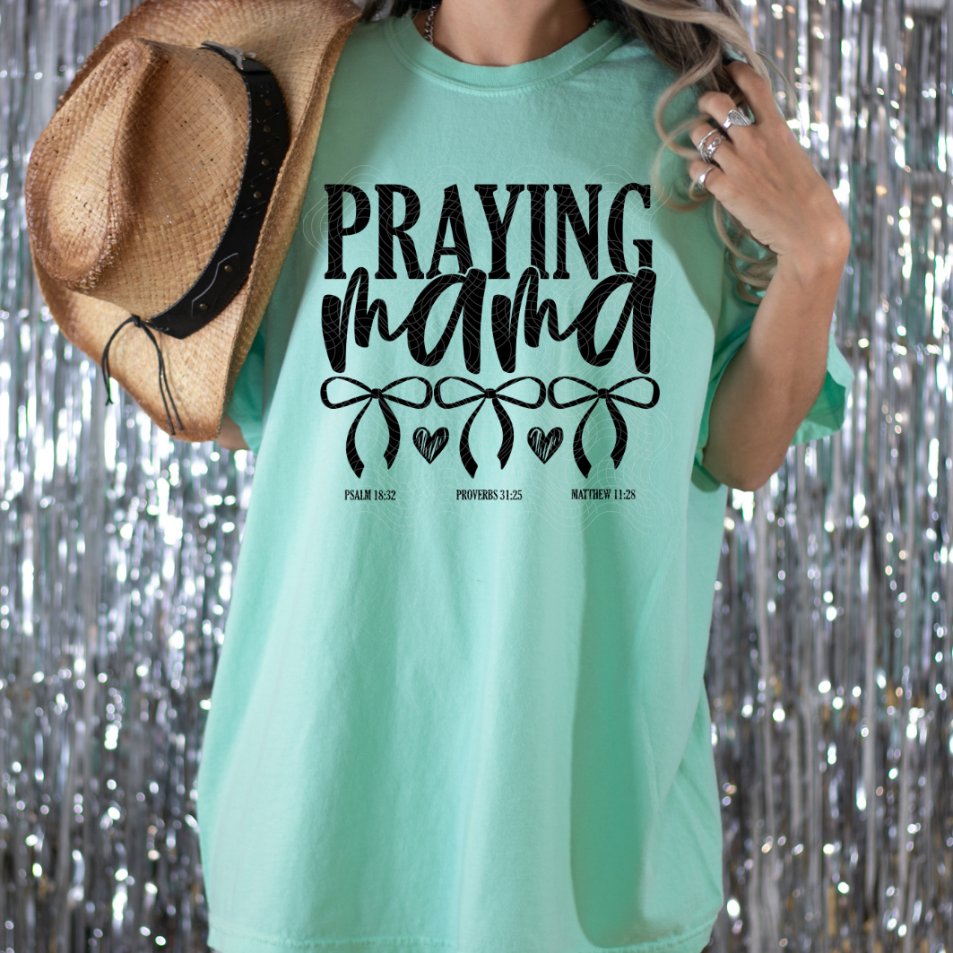 PRAYING MAMA BLK - DTF TRANSFER