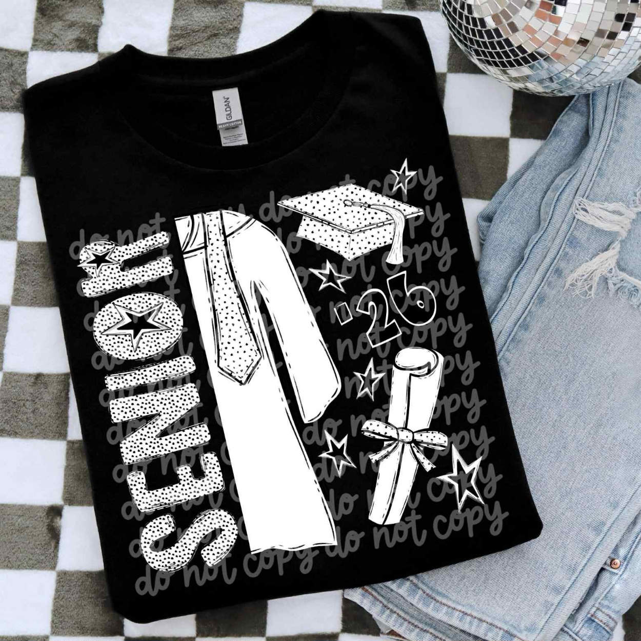 SENIOR 26 POLKA DOT - DTF TRANSFER