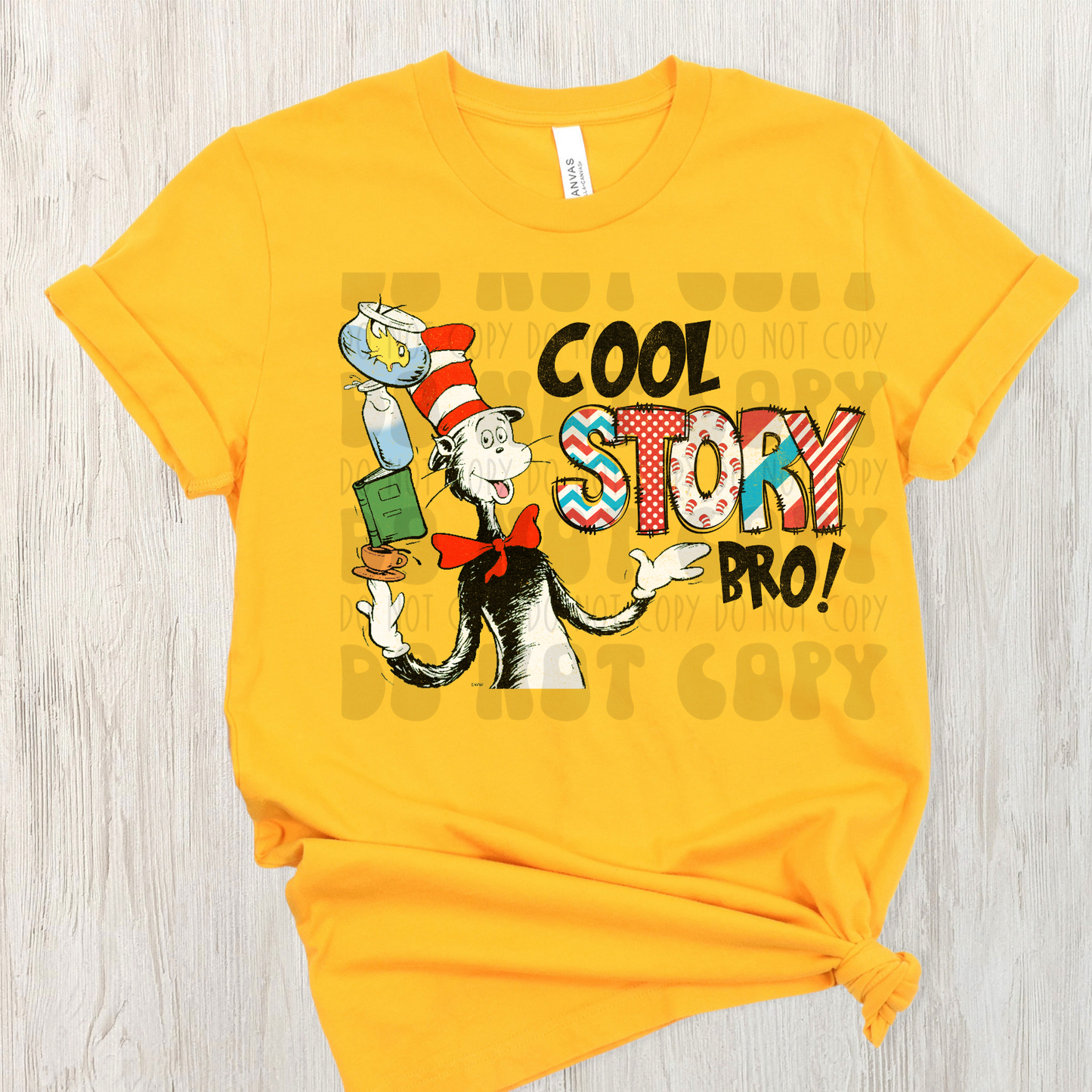 COOL STORY BRO DISTRESSED - DTF TRANSFER