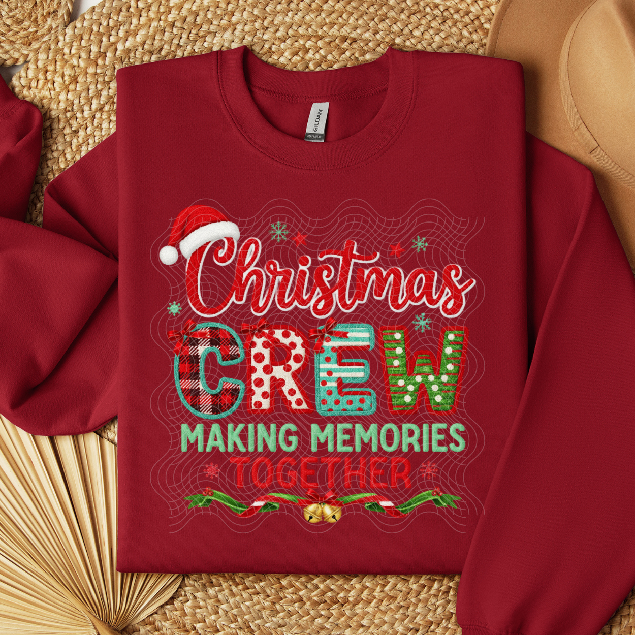 FAUX YARN CHRISTMAS CREW - DTF TRANSFER