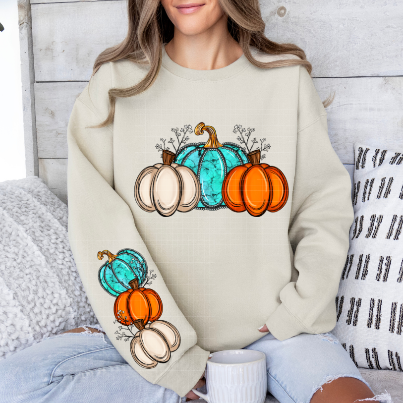 PUMPKINS CAFE W/ SLEEVE - DTF TRANSFER