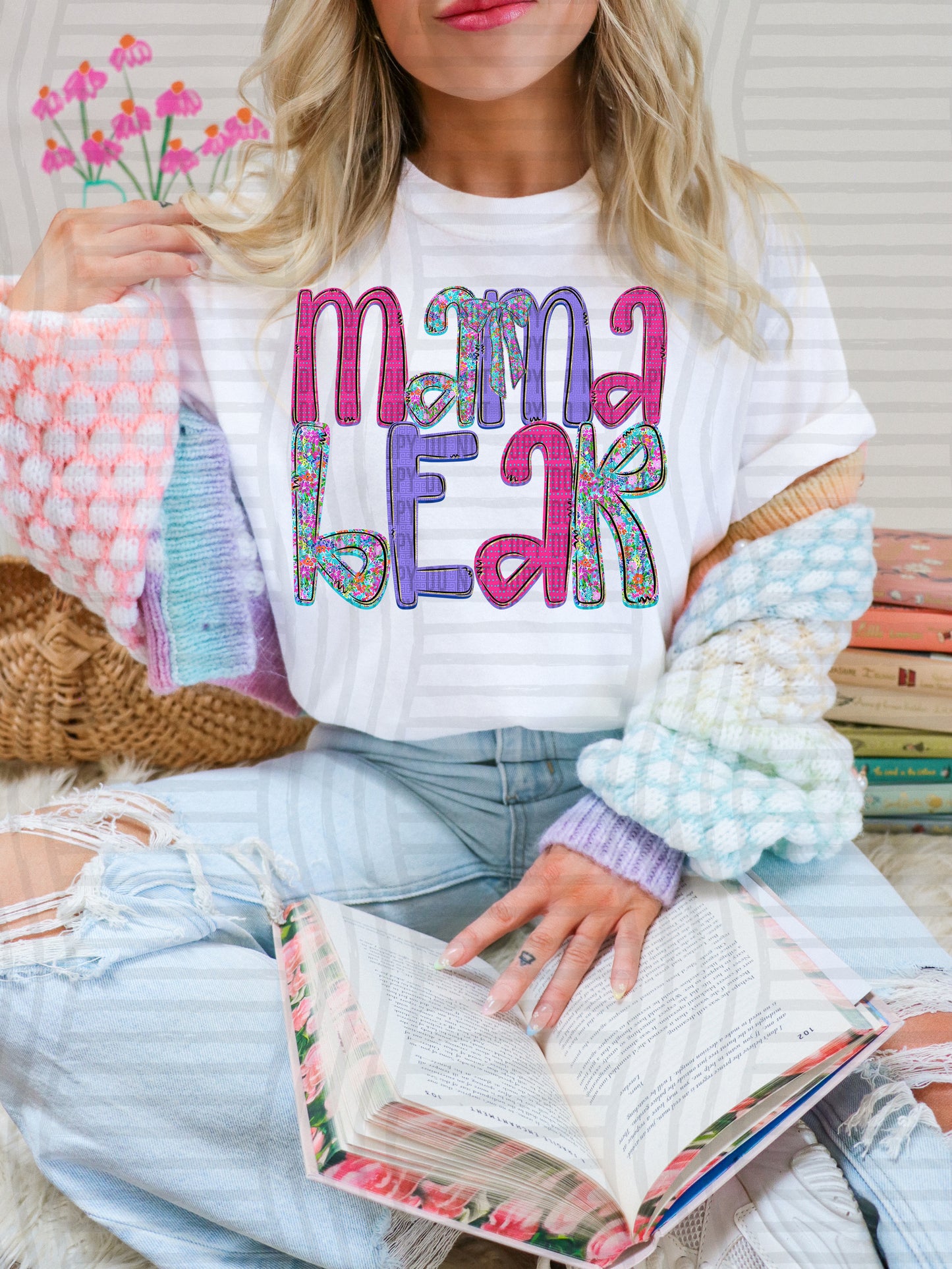 FLORAL MAMA BEAR - DTF TRANSFER