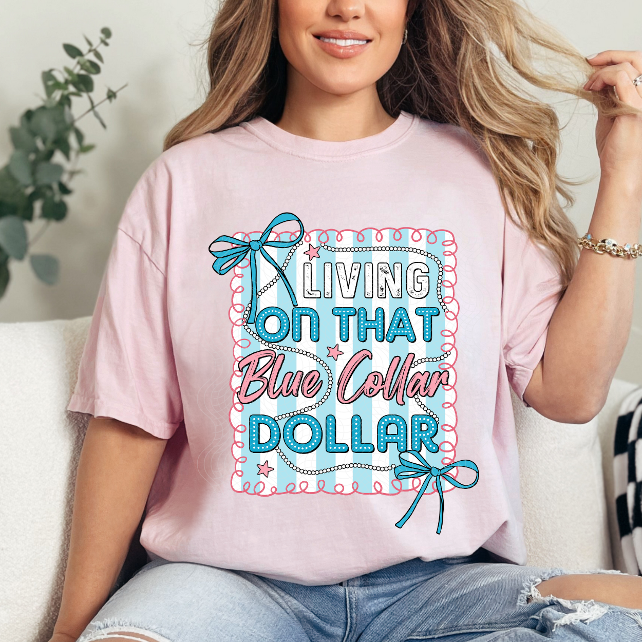 BLUE COLLAR DOLLAR - DTF TRANSFER