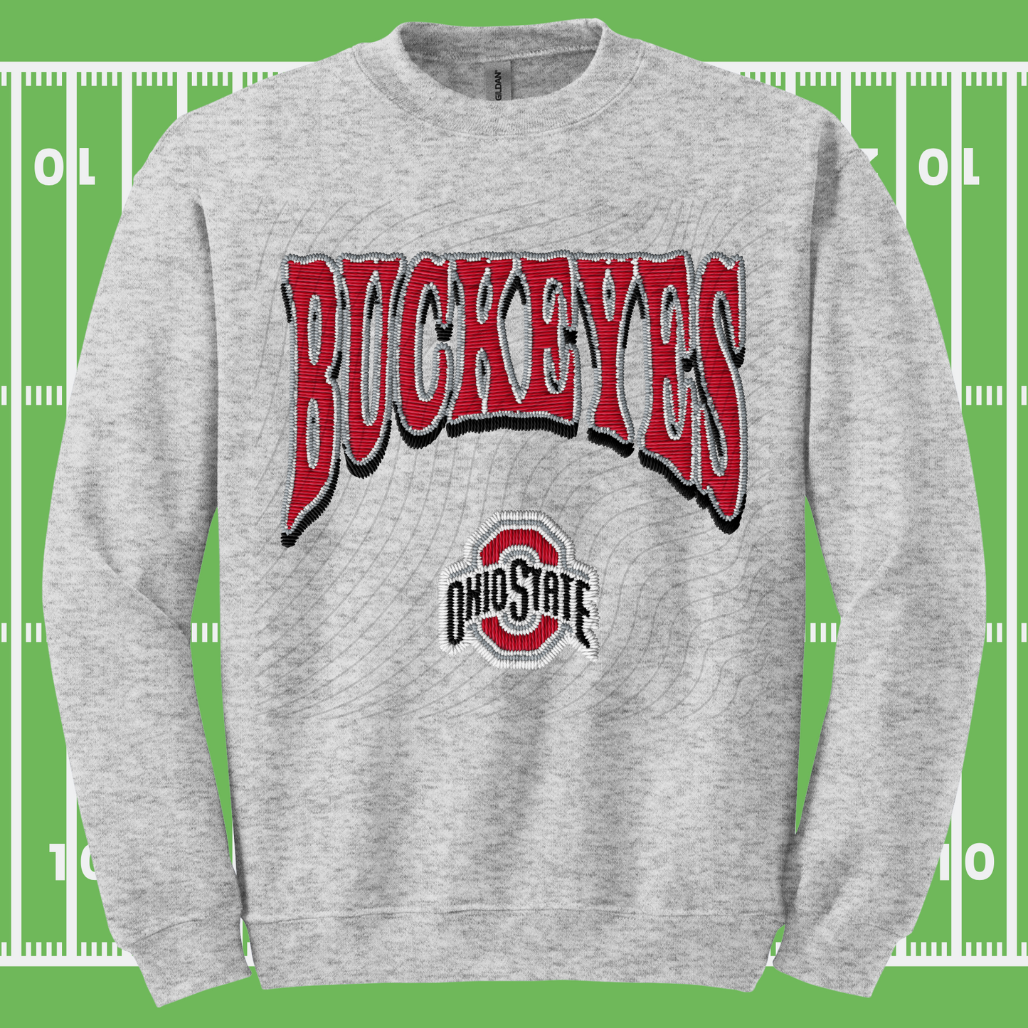 BUCKEYE FAUX PATCHWORK - DTF TRANSFER