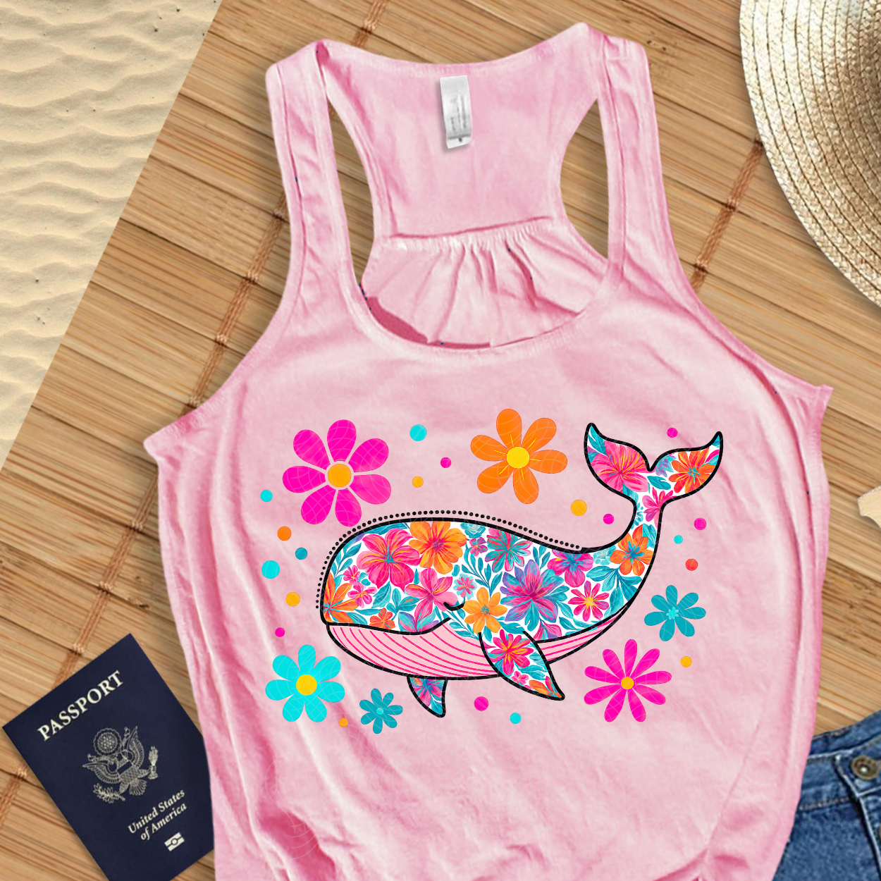 SUMMER WHALE - DTF TRANSFER