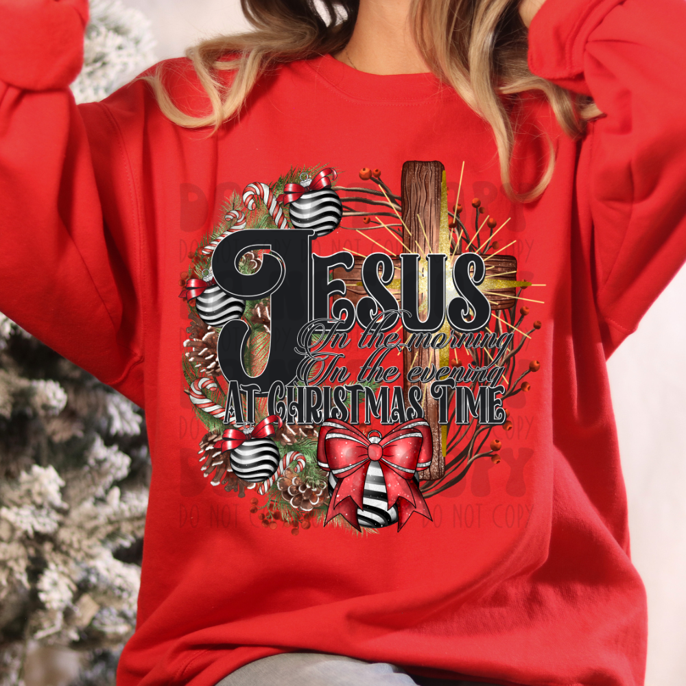 JESUS AT CHRISTMAS TIME - DTF TRANSFER