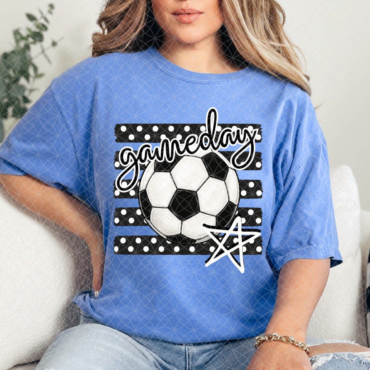 SOCCER GAME DAY POLKA DOTS - DTF TRANSFER