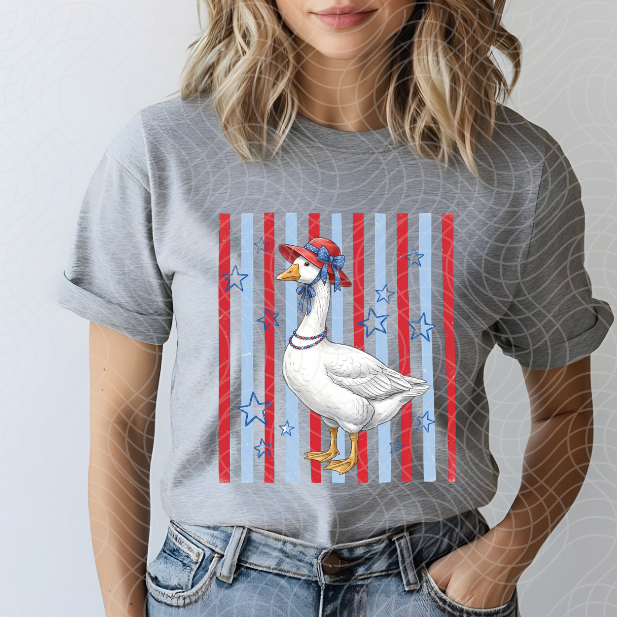 PATRIOTIC GOOSE - DTF TRANSFER