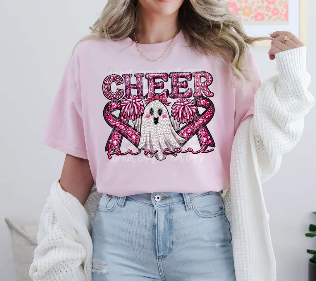 CHEER FOR A CURE GHOST - DTF TRANSFER