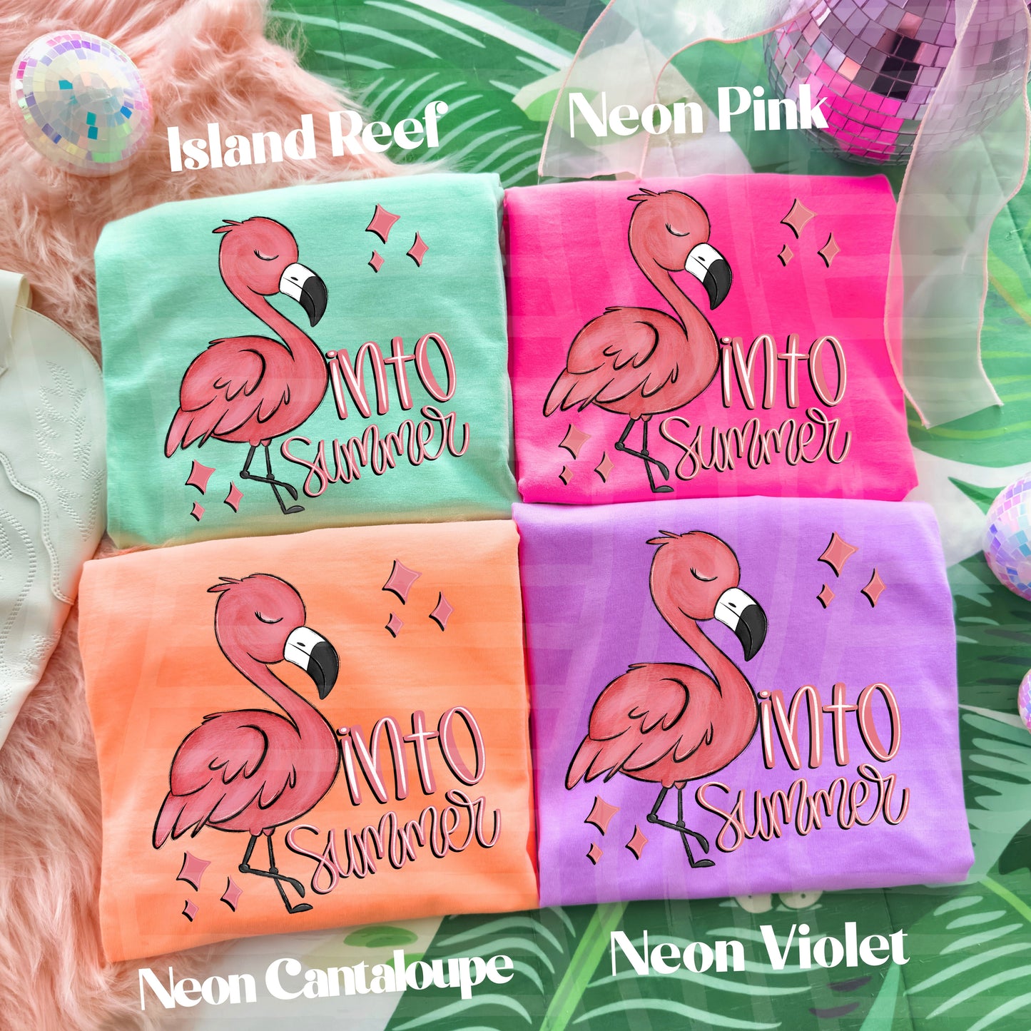 FLAMINGO INTO SUMMER - DTF TRANSFER