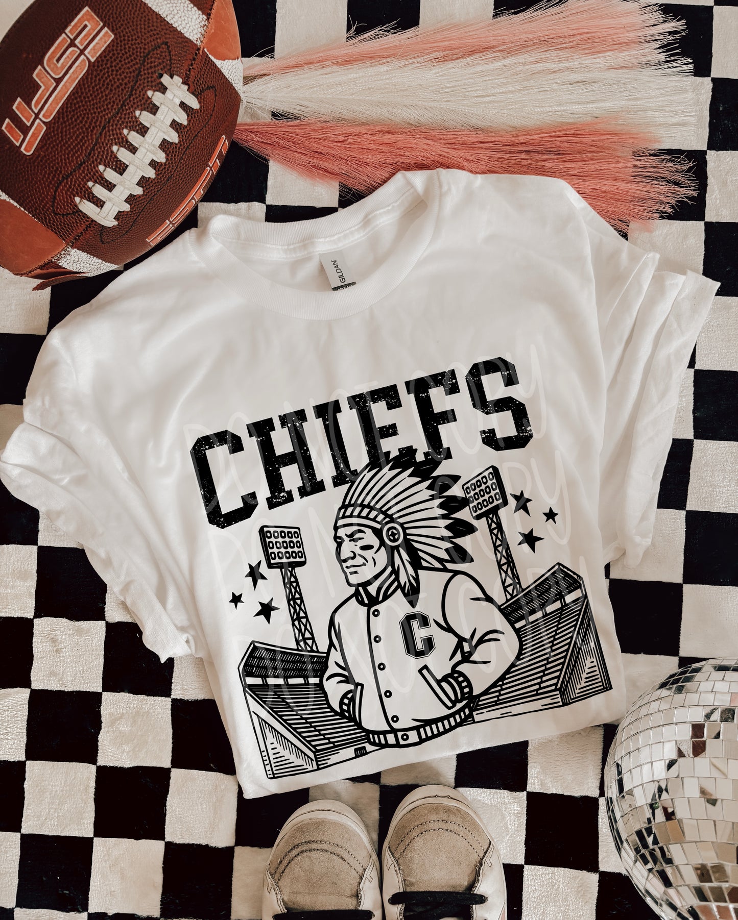CHIEFS FOOTBALL MASCOT - DTF TRANSFER