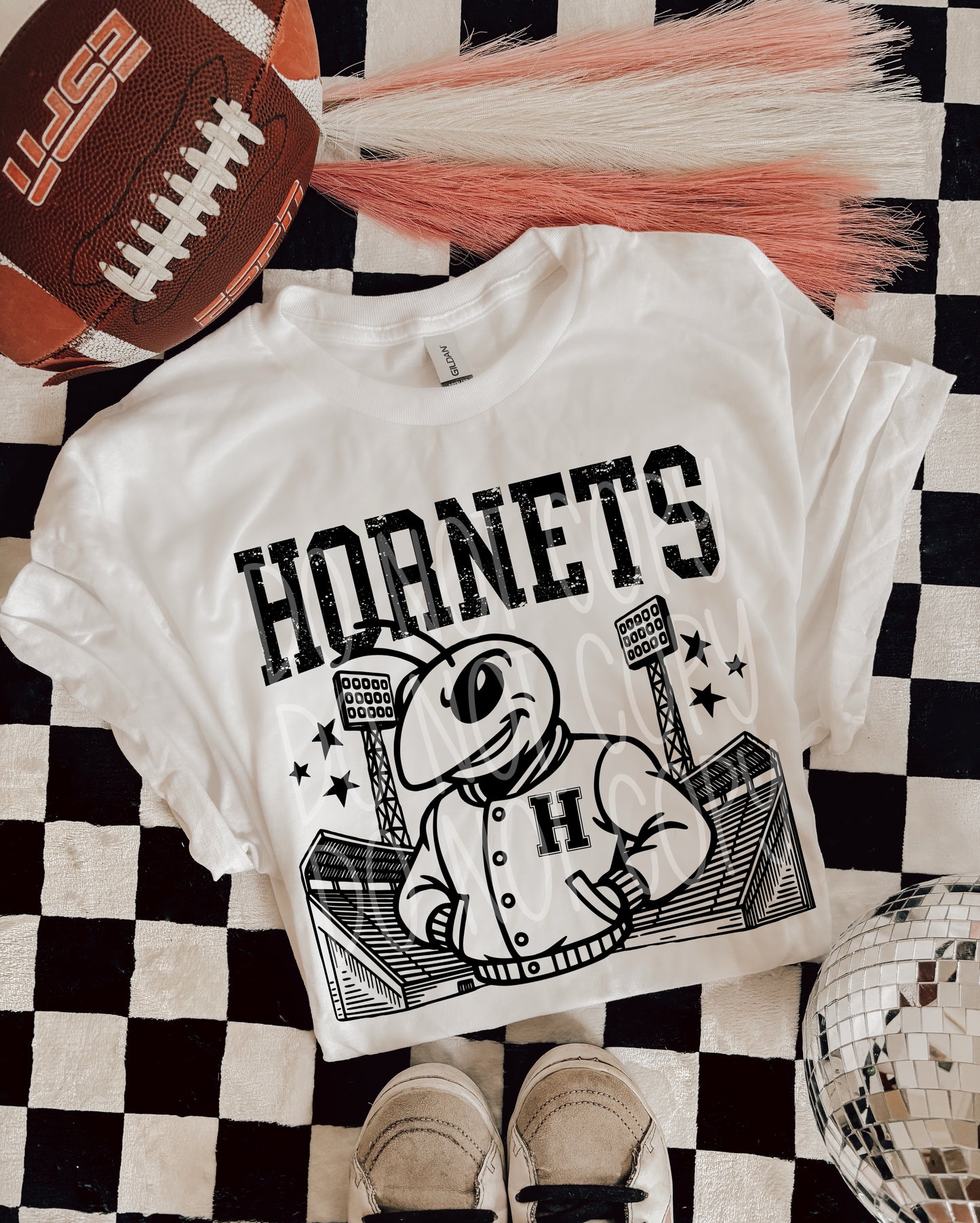 HORNETS FOOTBALL MASCOT - DTF TRANSFER