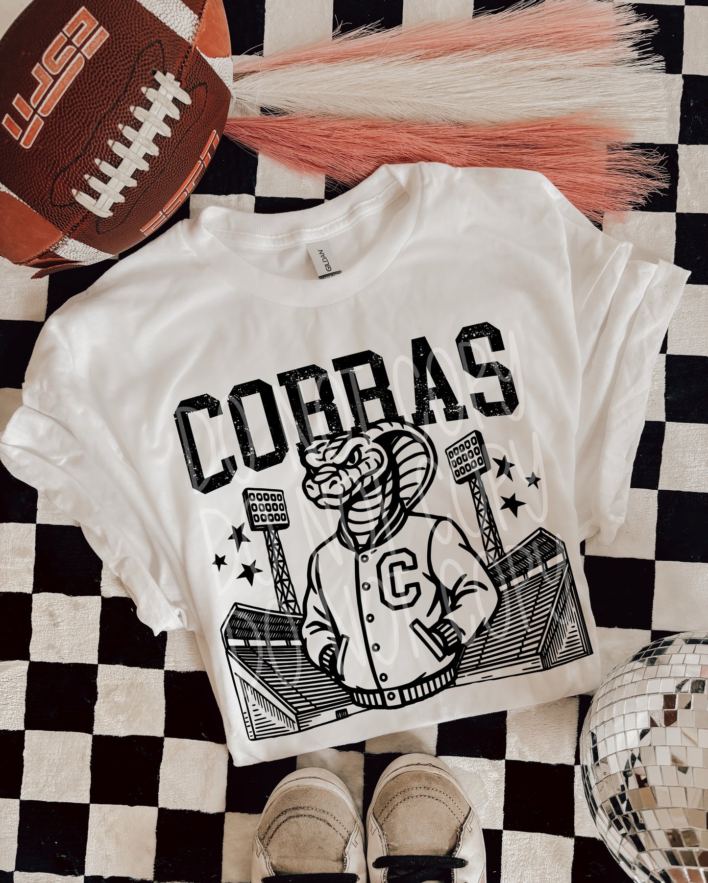 COBRAS FOOTBALL MASCOT - DTF TRANSFER