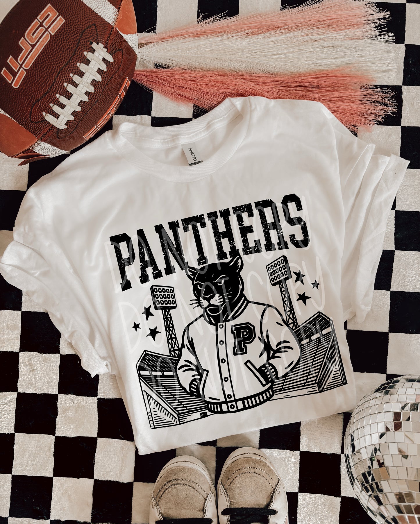 PANTHERS VER 2 FOOTBALL MASCOT - DTF TRANSFER