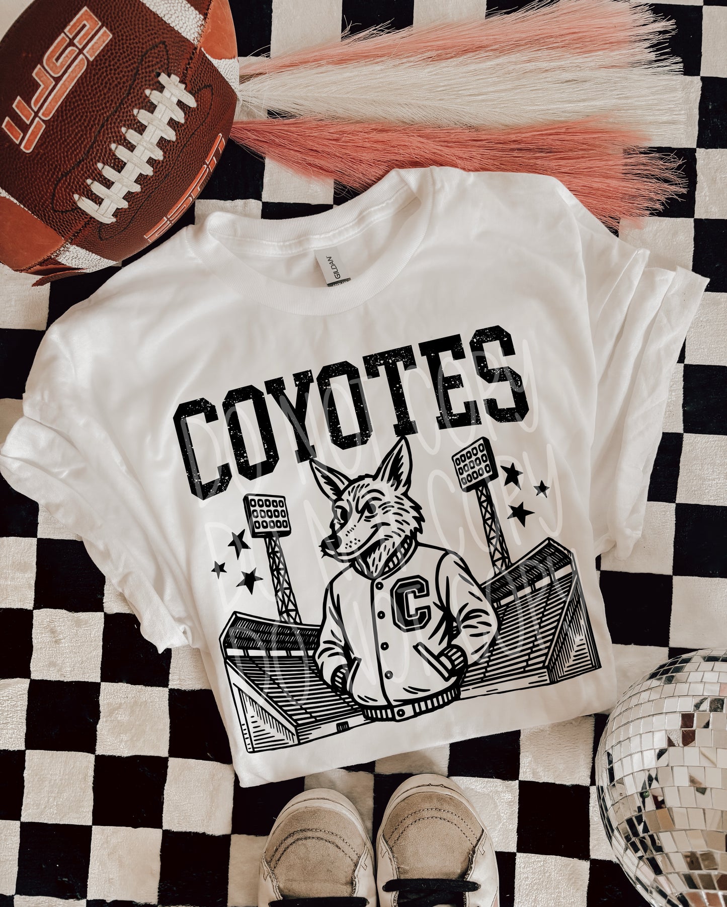 COYOTES FOOTBALL MASCOT - DTF TRANSFER