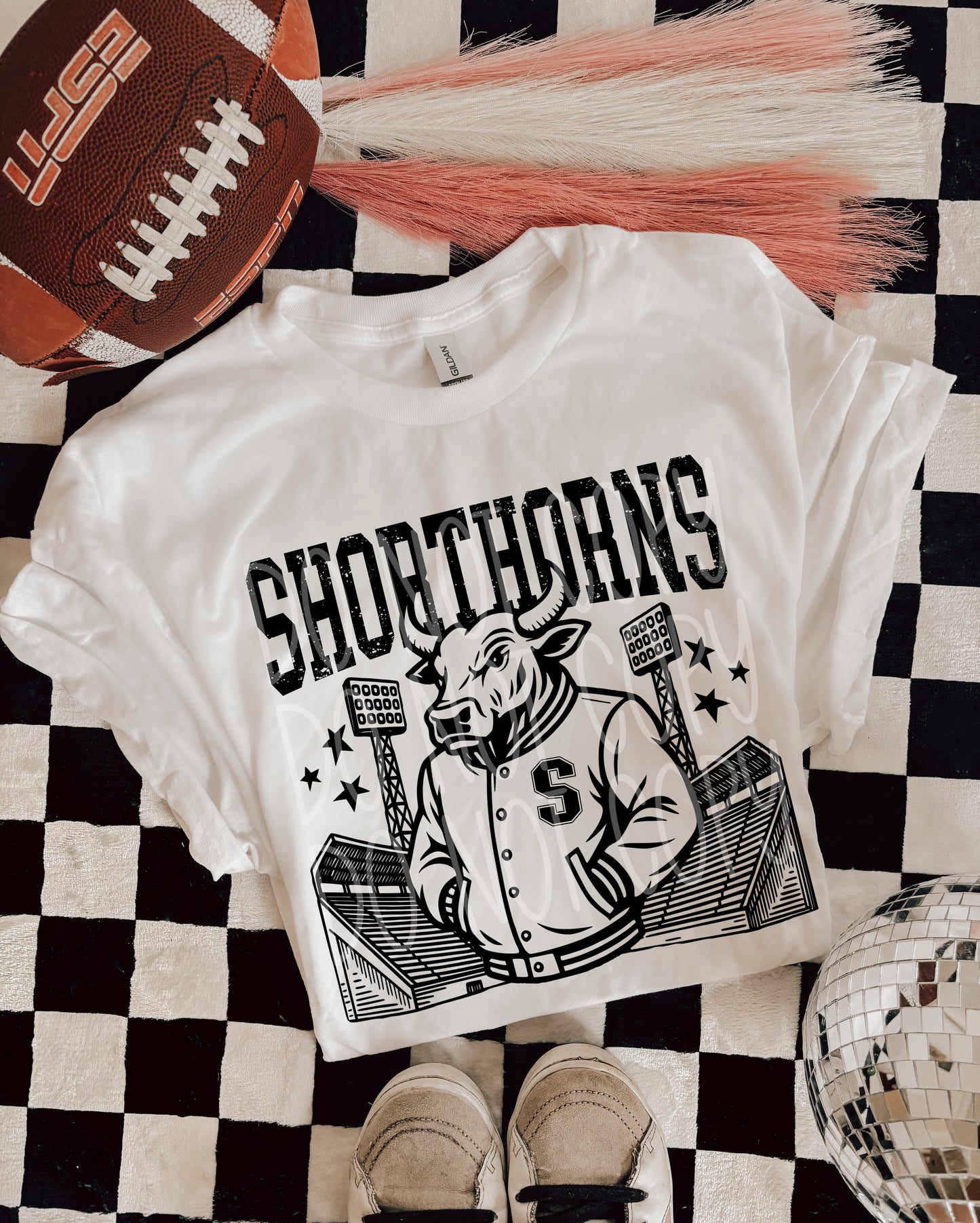 SHORTHORNS FOOTBALL MASCOT - DTF TRANSFER