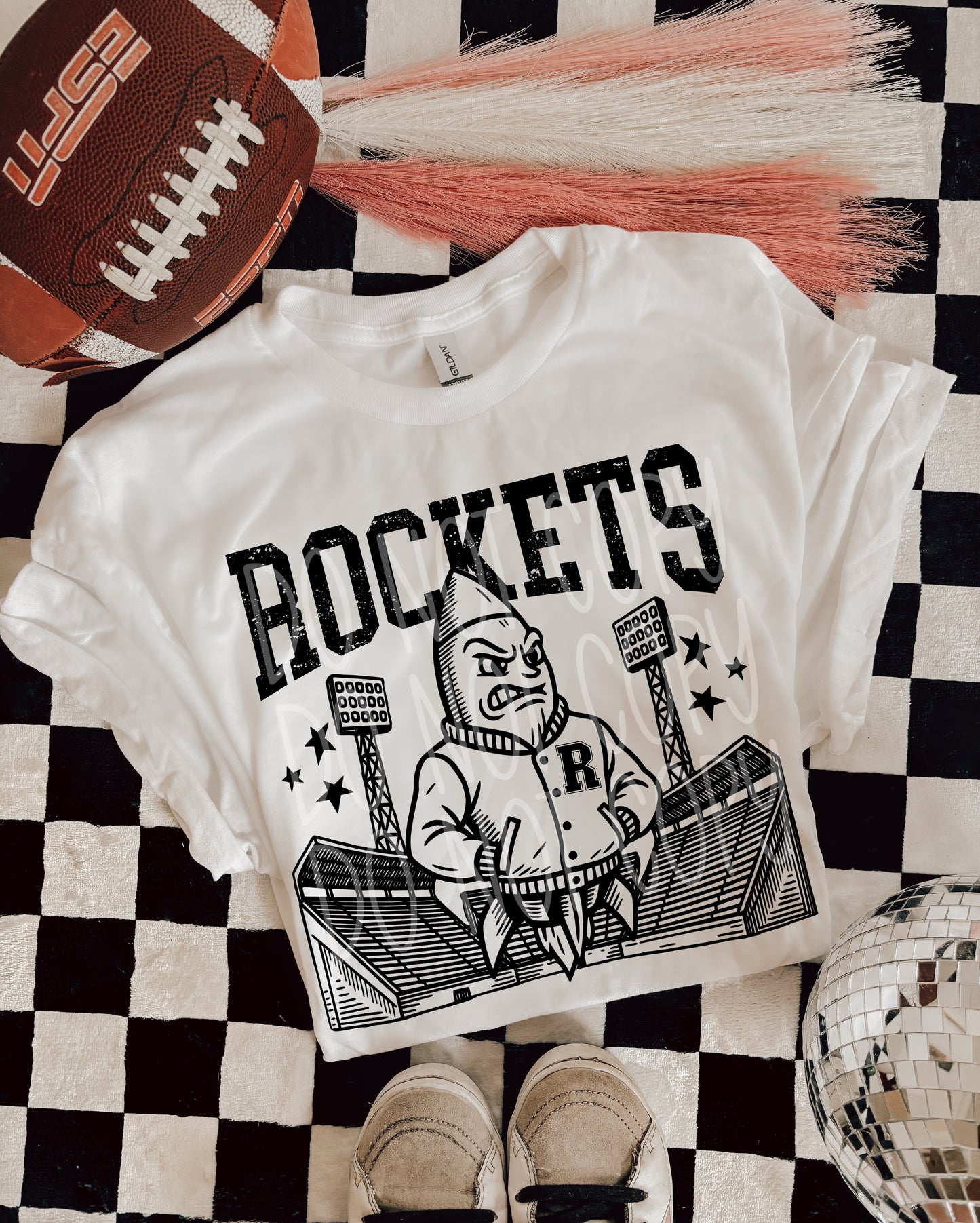 ROCKETS FOOTBALL MASCOT - DTF TRANSFER