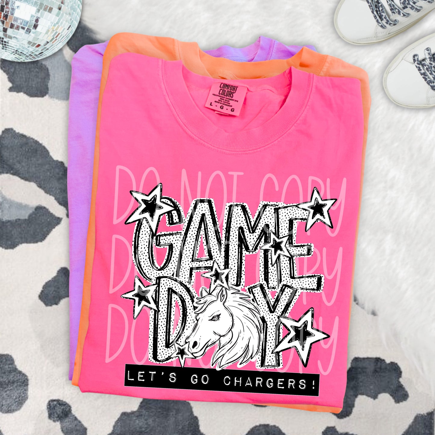 GAME DAY DOTTIES, CHARGERS - DTF TRANSFER