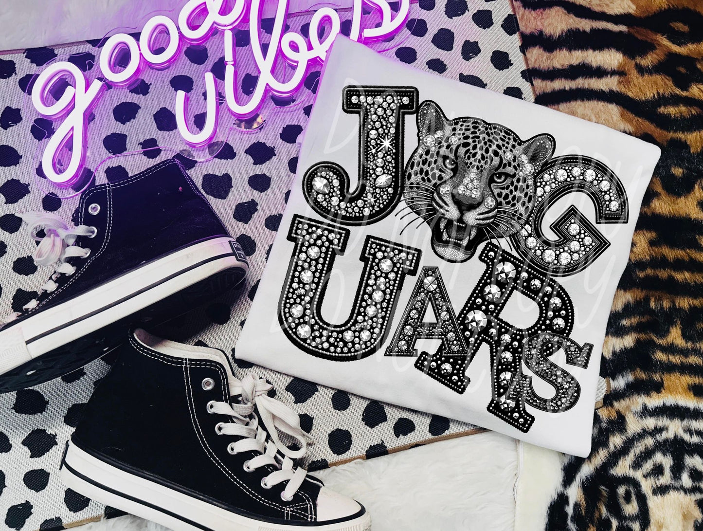 JAGUARS RHINESTONE MASCOT - DTF TRANSFER