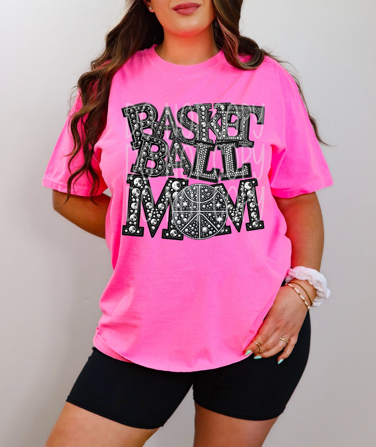 BASKETBALL MOM RHINESTONES - DTF TRANSFER